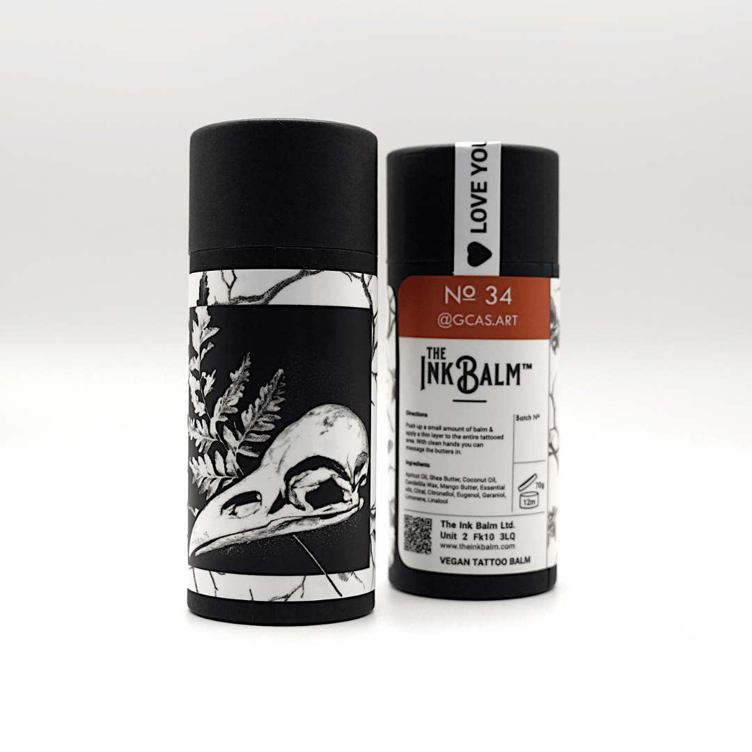 The Ink Balm No 34 Fern Skull - The Ink Balm